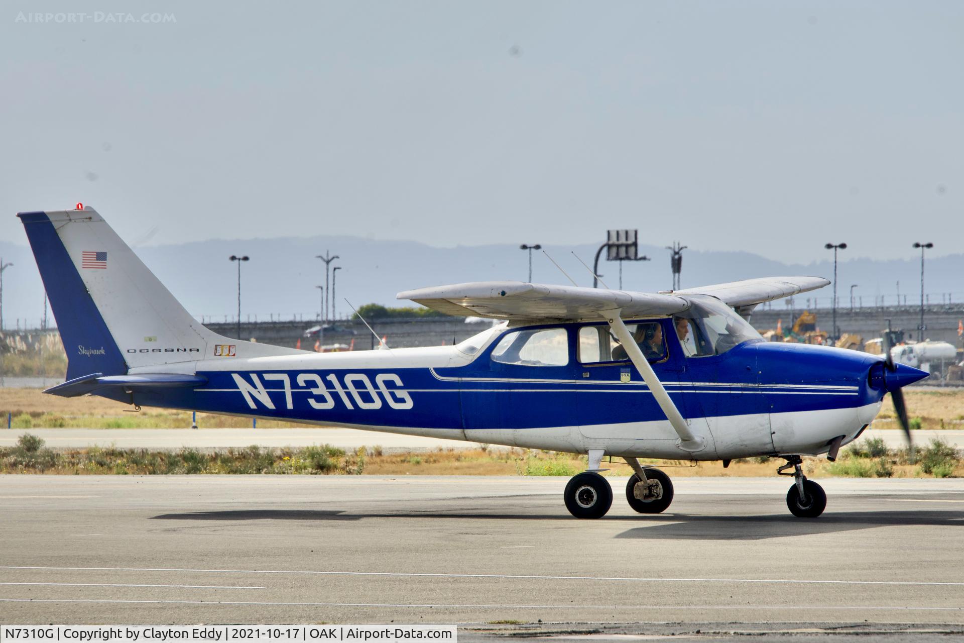 N7310G, 1970 Cessna 172K Skyhawk C/N 17259010, North Field Oakland airport 2021.