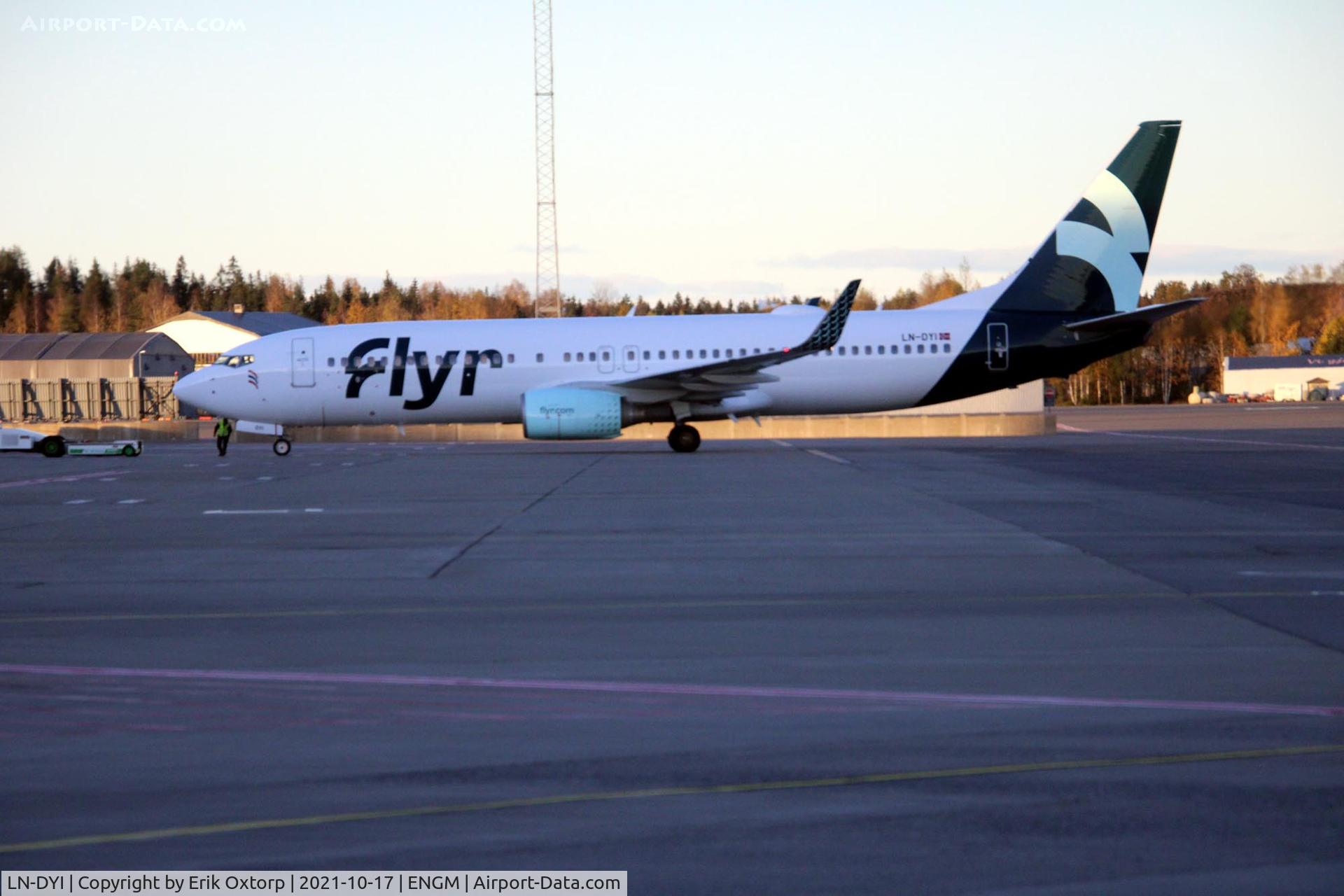 LN-DYI, 2010 Boeing 737-8JP C/N 40866, LN-DYI in OSL