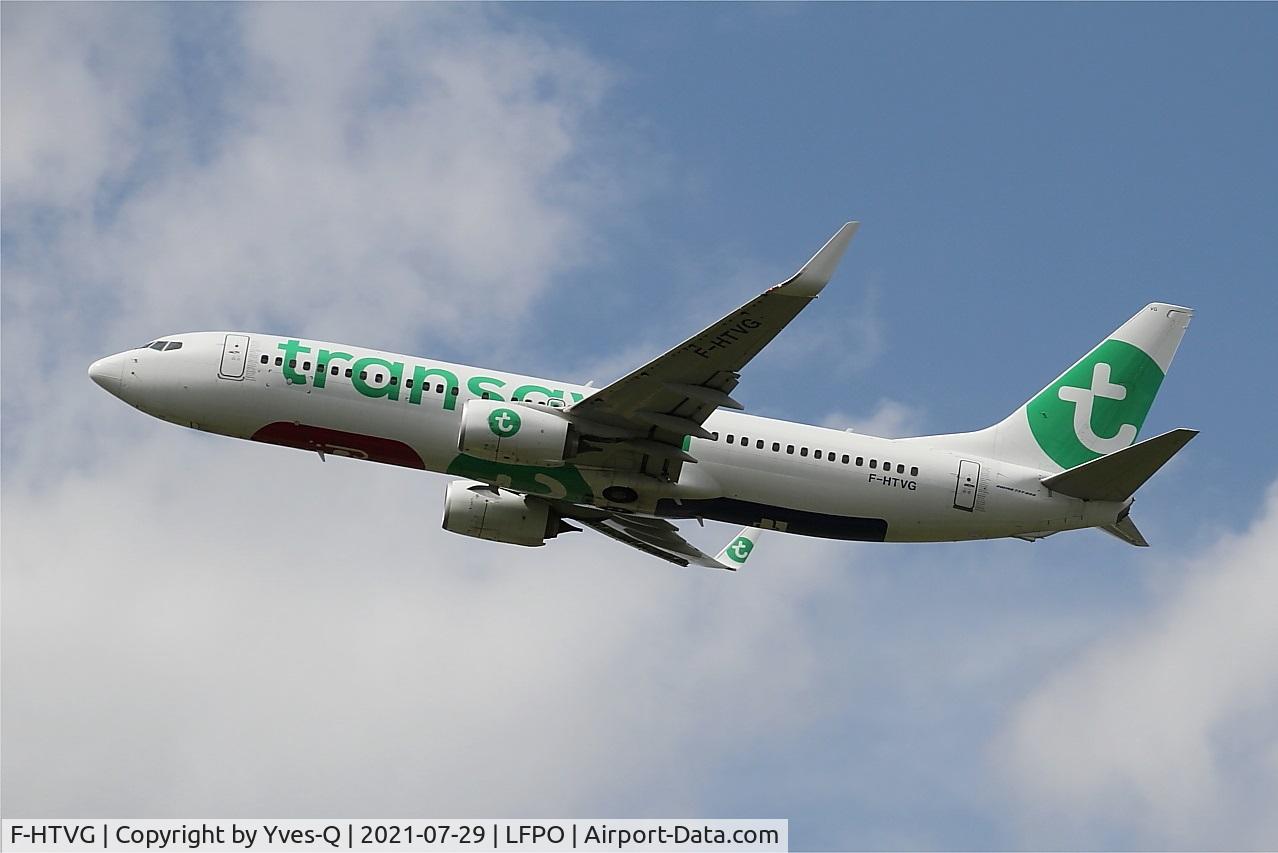 F-HTVG, 2017 Boeing 737-8K2 C/N 62156, Boeing 737-8K2, Take off rwy 24, Paris-Orly airport (LFPO-ORY)