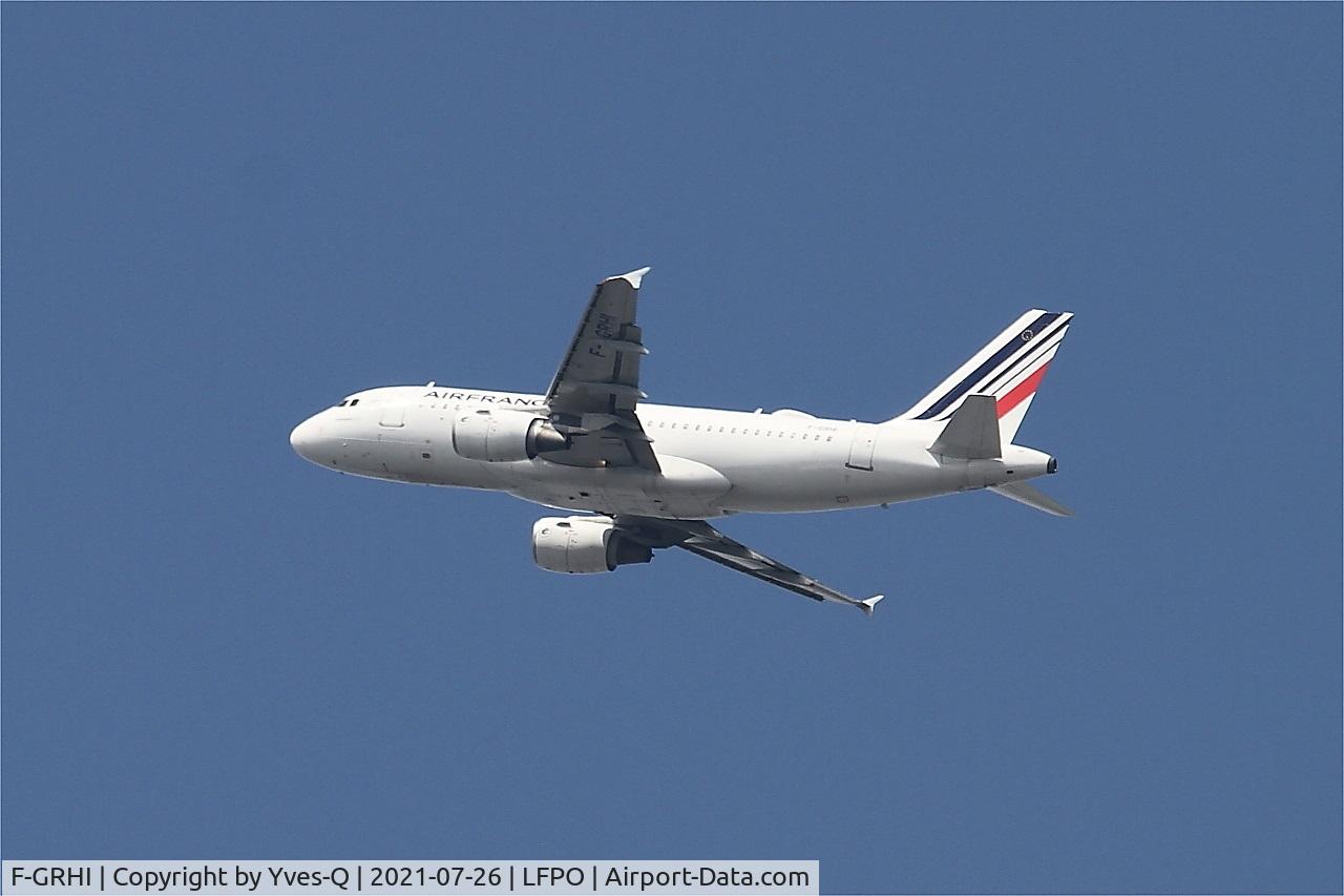 F-GRHI, 2000 Airbus A319-111 C/N 1169, Airbus A319-111, Climbing from rwy 24, Paris Orly Airport (LFPO-ORY)