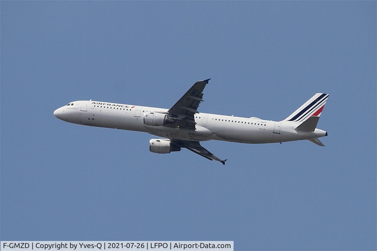 F-GMZD, 1995 Airbus A321-111 C/N 0529, Airbus A321-111, Climbing from rwy 24, Paris-Orly airport (LFPO-ORY)