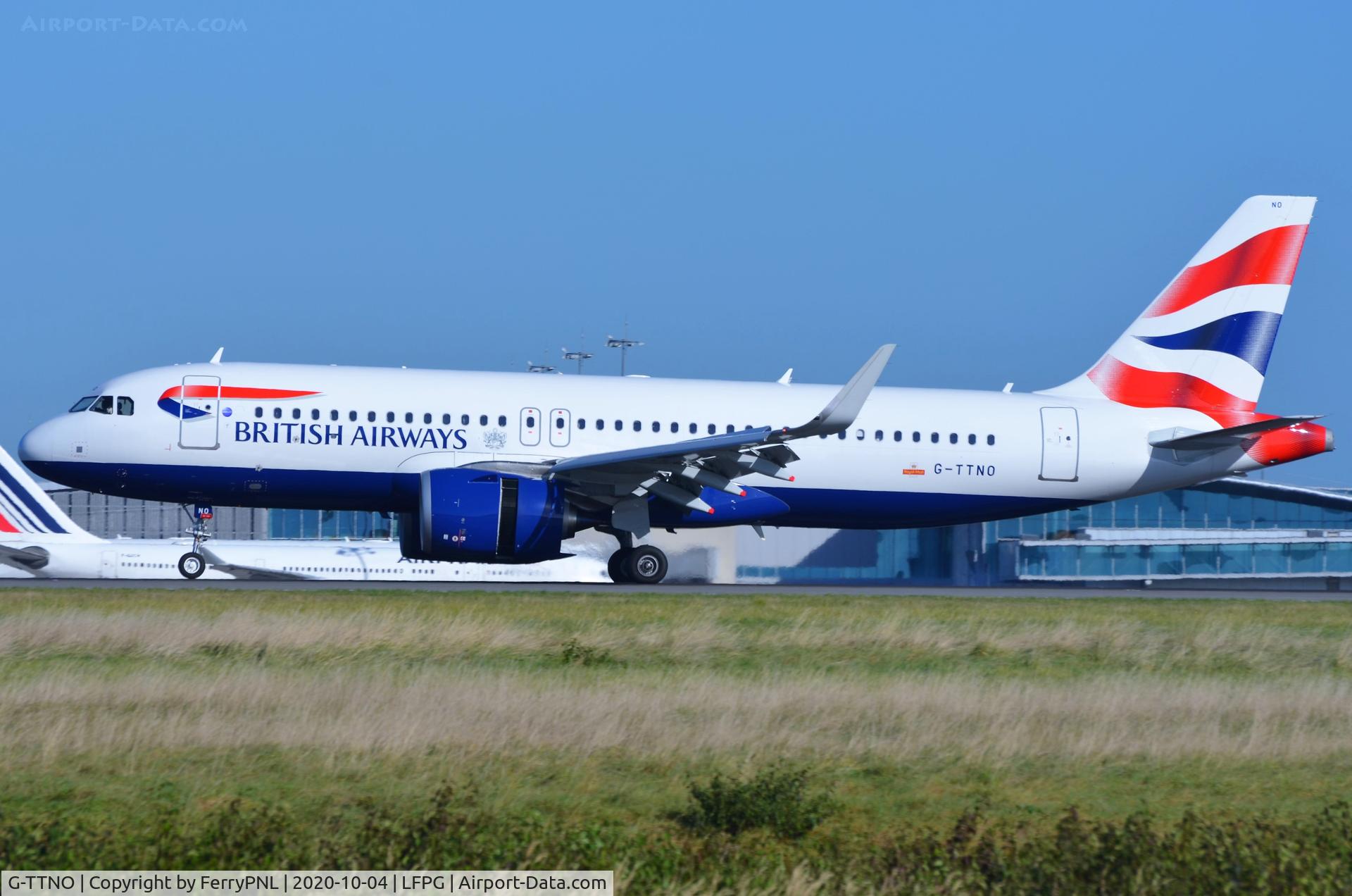 G-TTNO, 2020 Airbus A320-251N C/N 10388, BA A320N landing
