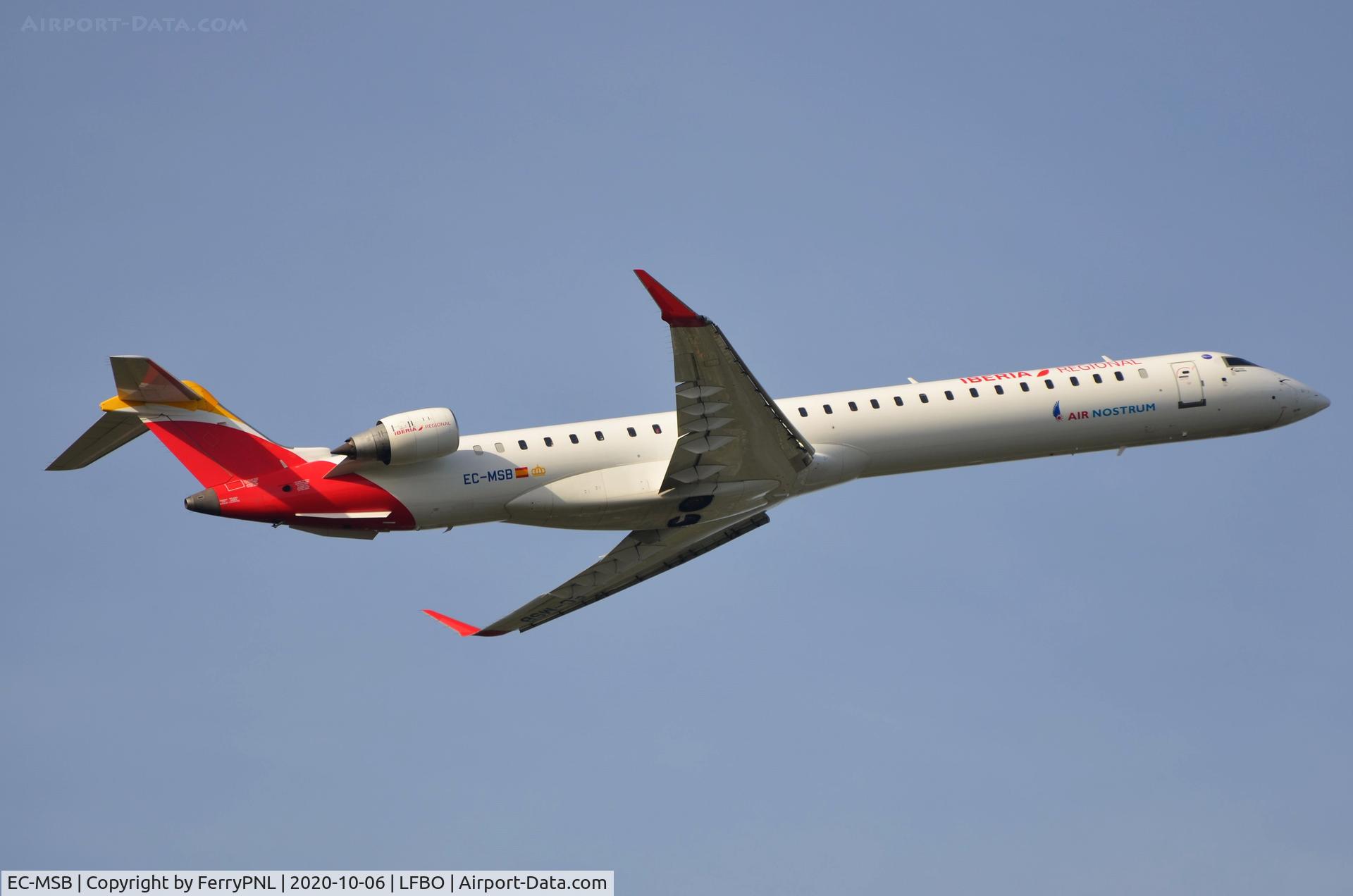EC-MSB, 2017 Bombardier CRJ-1000EL NG (CL-600-2E25) C/N 19057, Departure of Iberia CL1000