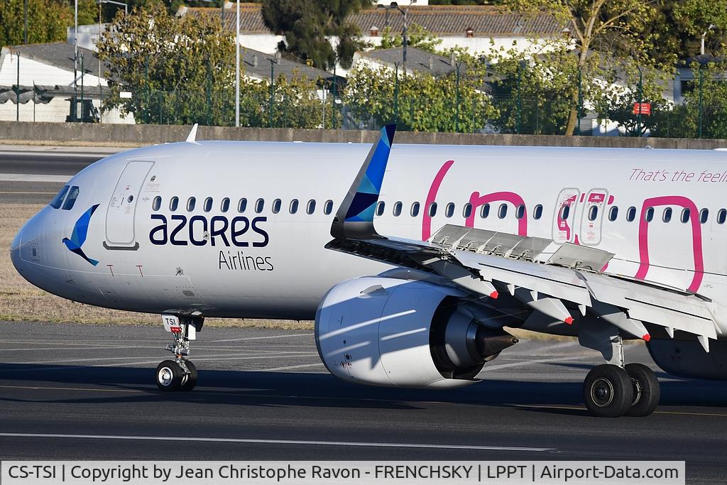 CS-TSI, 2020 Airbus A321-253NX C/N 10074, Azores Airlines delivered 10/28/20 in all white fuselage and tail, with Air Azores logo on engines. To NWI 10/30/20 for painting 