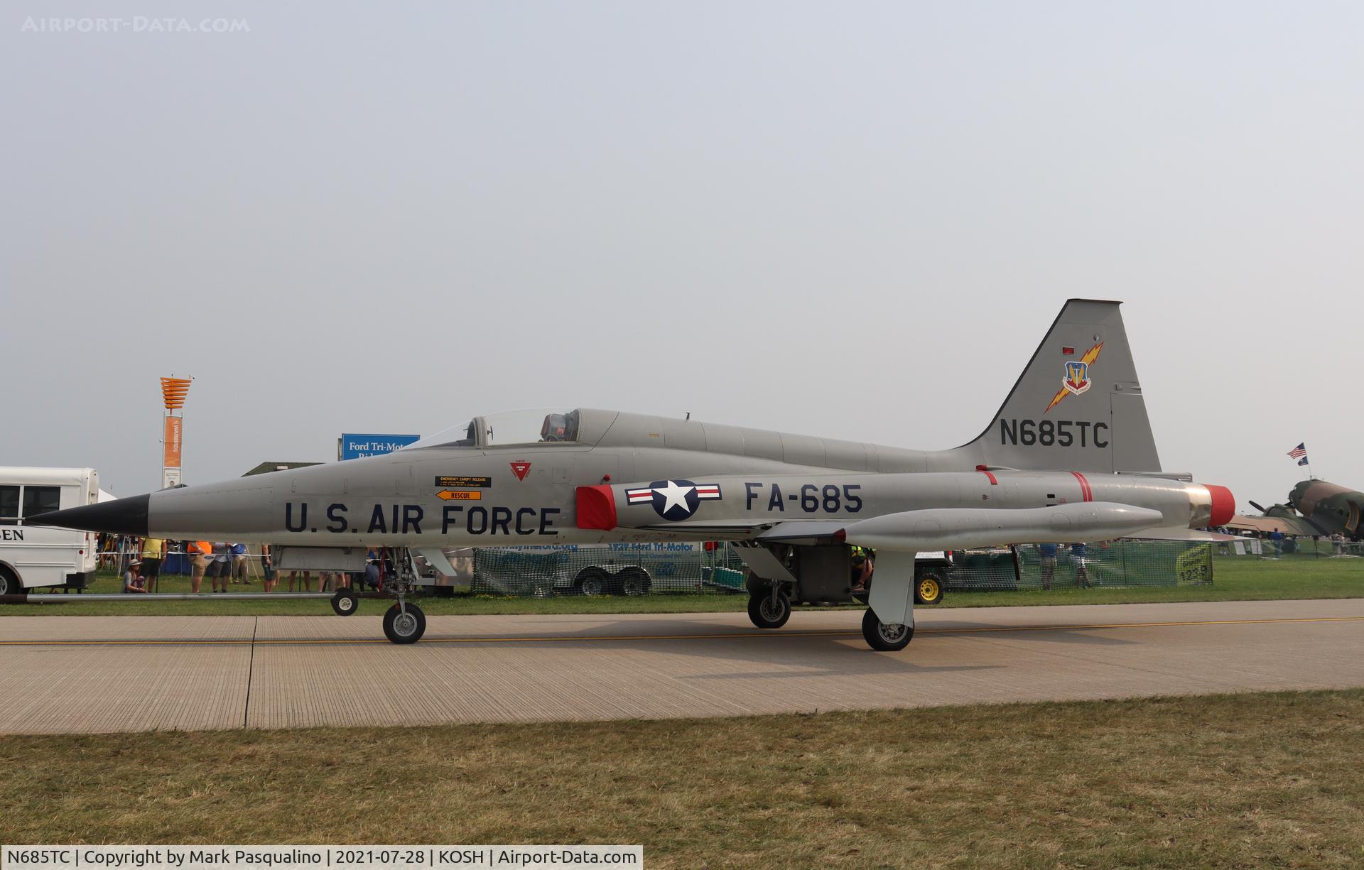 N685TC, 1968 Northrop RF-5A Freedom Fighter C/N 1009, Northrop RF-5A
