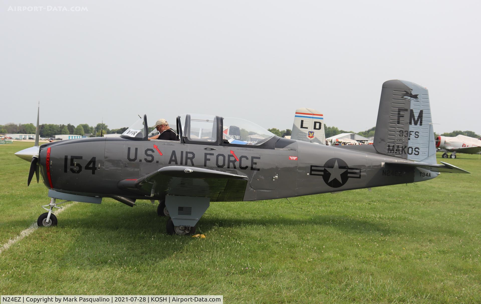 N24EZ, 1956 Beech T-34A Mentor C/N CG-154, Beech T-34A