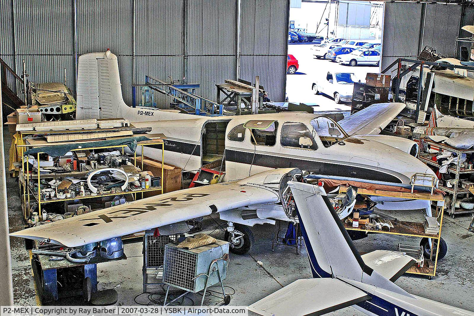 P2-MEX, 1961 Beech D50C Twin Bonanza C/N DH-295, P2-MEX   Beech D50C Twin Bonanza [DH-295] Sydney-Bankstown~VH 28/03/2007