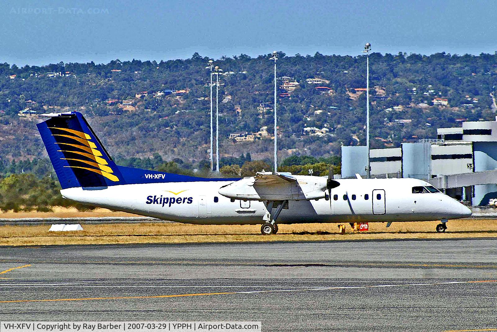 VH-XFV, 1992 De Havilland Canada DHC-8-314 Dash 8 C/N 350, VH-XFV   De Havilland Canada DHC-8-314A Dash 8 [350] (Skippers Aviation) Perth Int'l~VH 29/03/2007