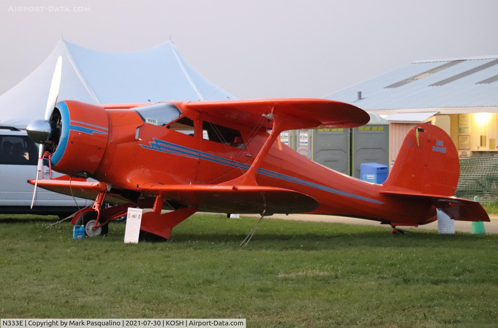 N333E, 1943 Beech D17S Staggerwing C/N 4878, Beech D17S