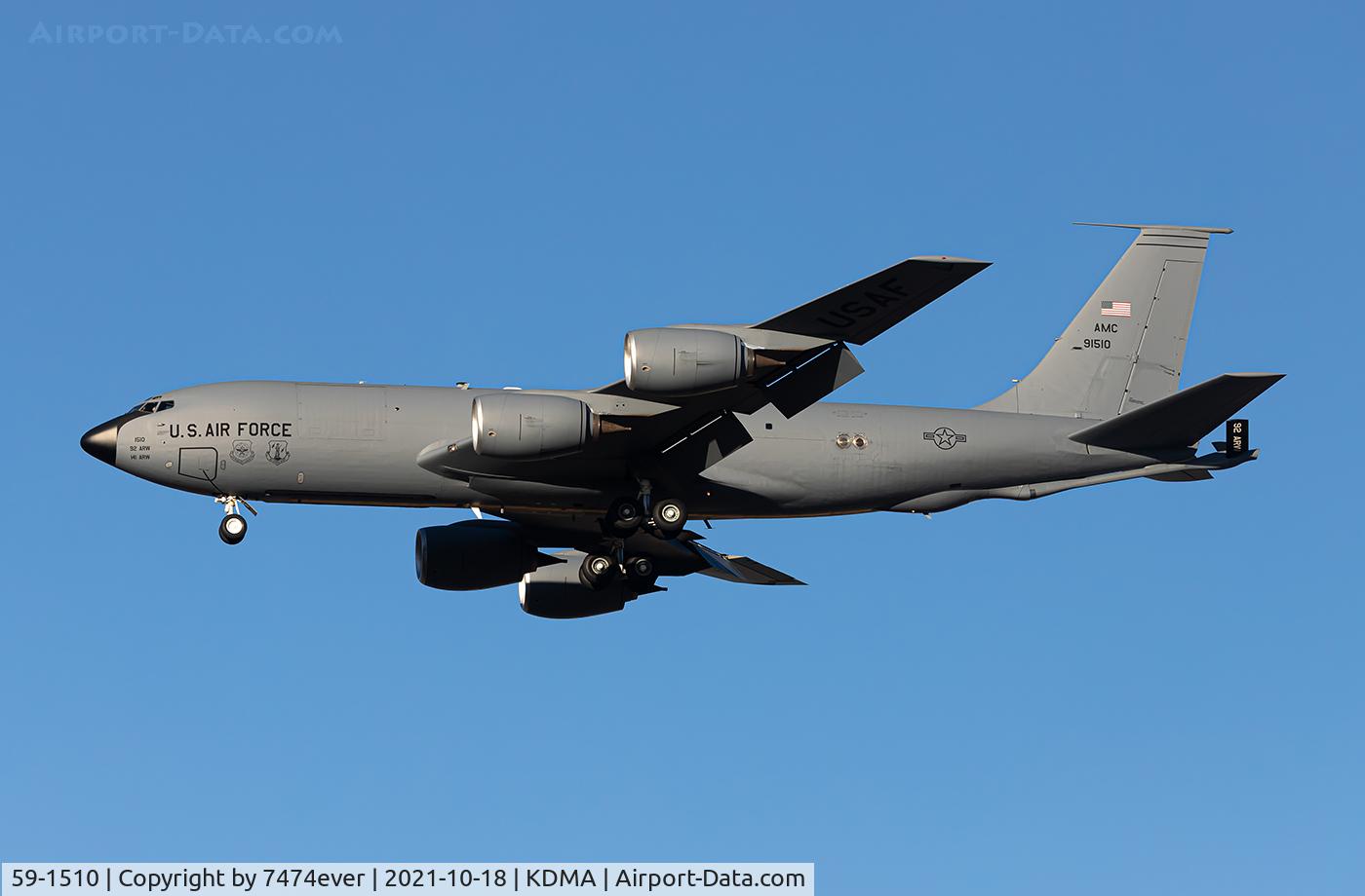 59-1510, 1959 Boeing KC-135T Stratotanker C/N 17998, EARL81