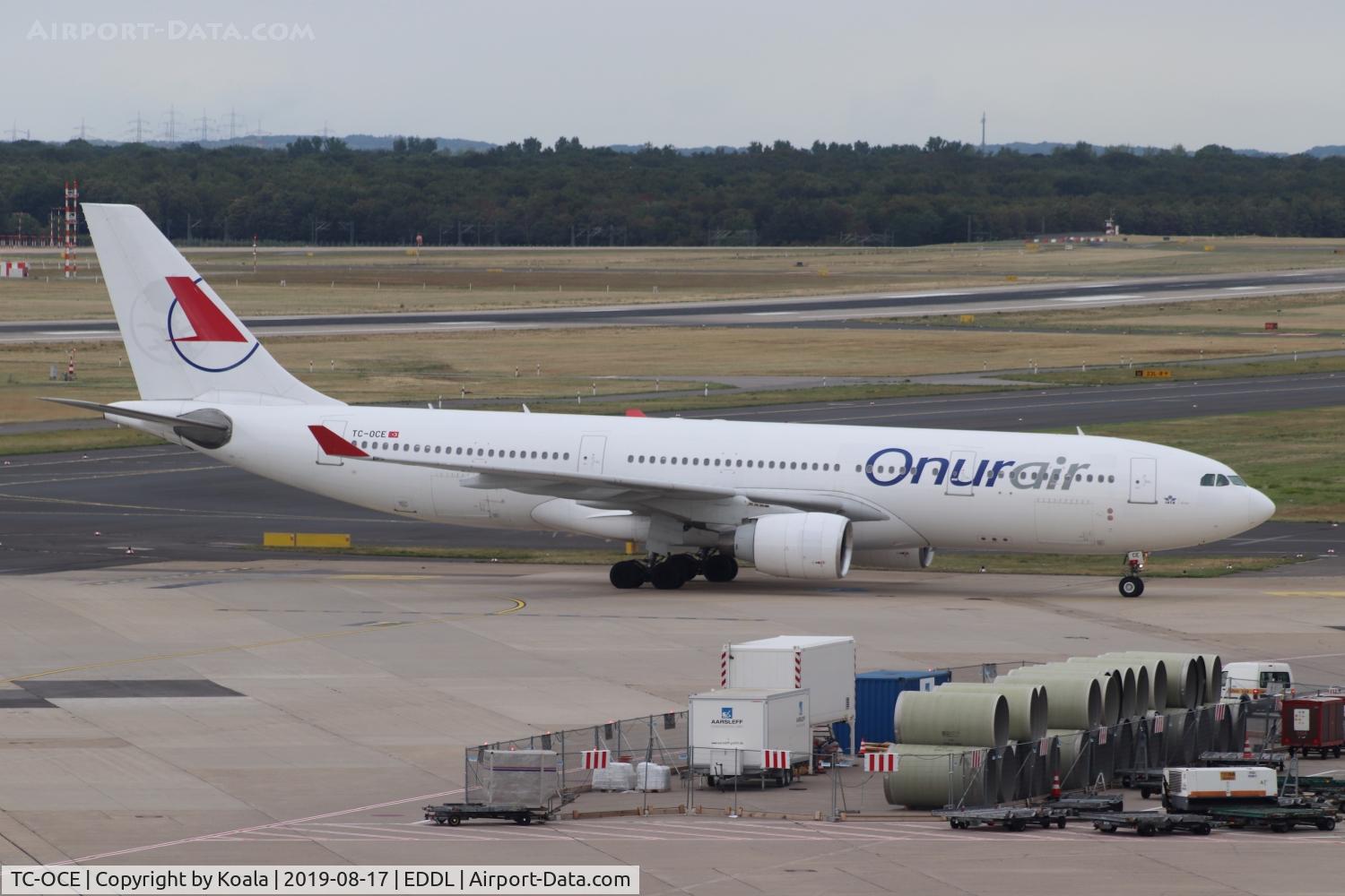 TC-OCE, 2000 Airbus A330-223 C/N 353, With Onur Air Titles