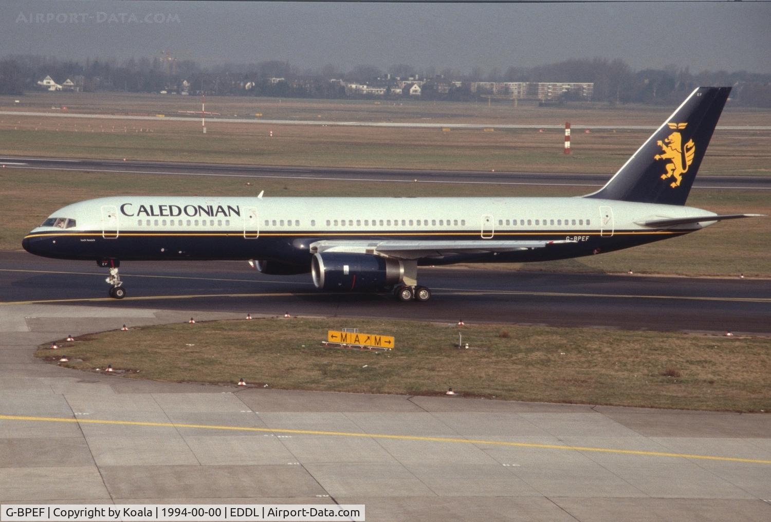 G-BPEF, 1988 Boeing 757-236 C/N 24120, Scan from slide