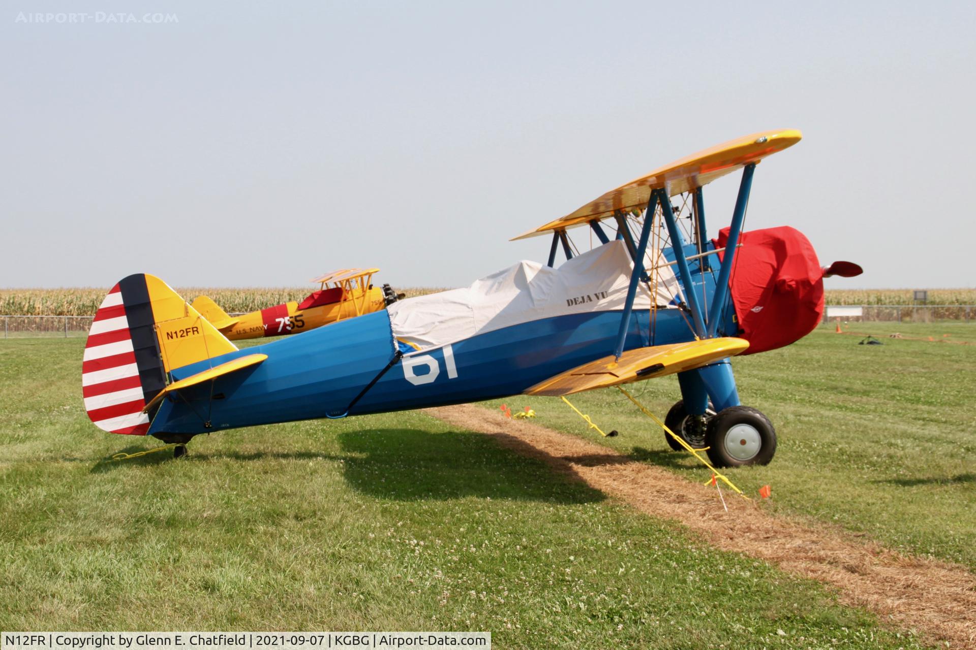 N12FR, Boeing A75N1(PT17) C/N 75-4581, At the Stearman Fly -in