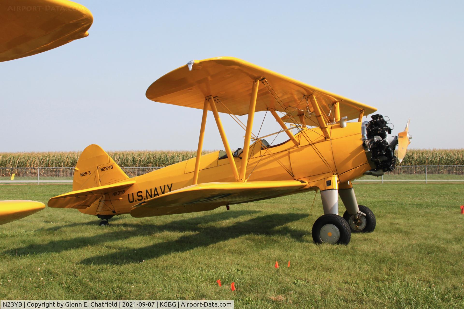 N23YB, 1942 Boeing B75N1 C/N 75-7636, At the Stearman Fly -in