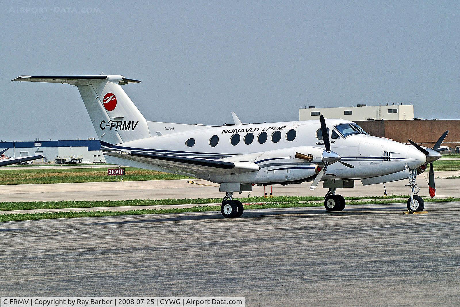 C-FRMV, 1981 Beech B200 King Air C/N BB-979, C-FRMV   Beech B200 Super King Air [BB-979] (Keewatin Air / Nunavut Lifeline) Winnipeg-Intl~C 25/07/2008