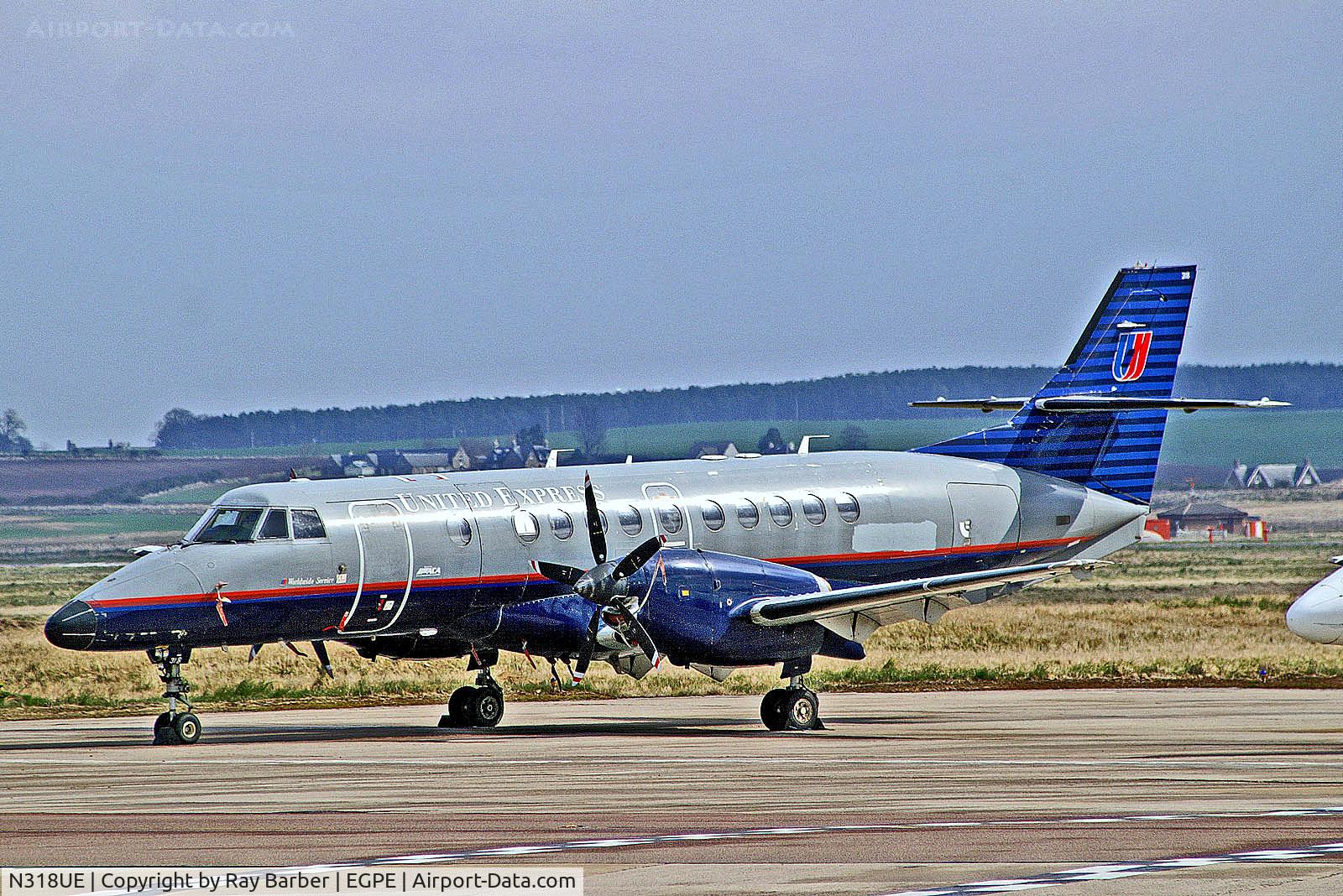 N318UE, 1994 British Aerospace Jetstream 4101 C/N 41041, N318UE   British Aerospace Jetstream 4101 [41041] (United Express) Inverness (Dalcross)~G 12/04/2008.  Minus registration but obtained from tail and nose code.