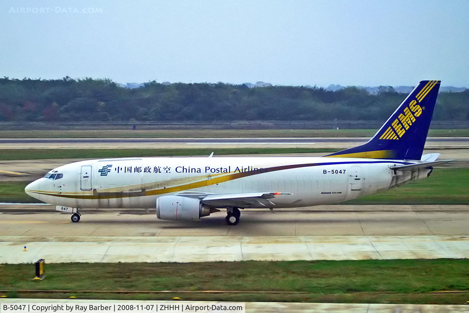 B-5047, 1988 Boeing 737-341 C/N 24278, B-5047   Boeing 737-341(SF) [24279] (China Postal Airline) Wuhan-Tianhe Int'l~B 07/11/2008