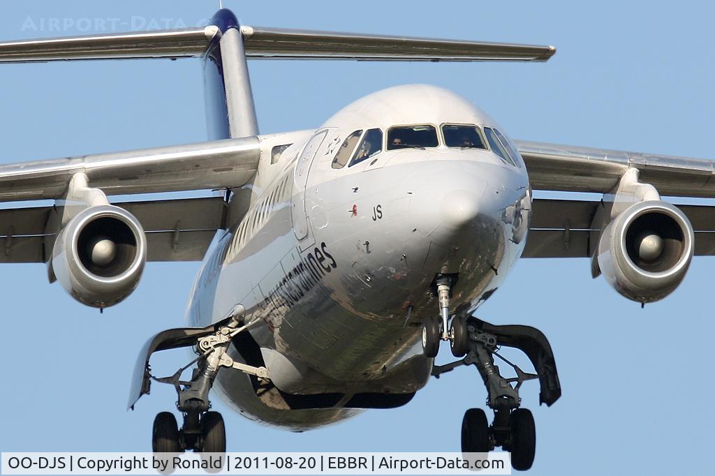 OO-DJS, 1996 British Aerospace Avro 146-RJ85 C/N E.2292, at bru