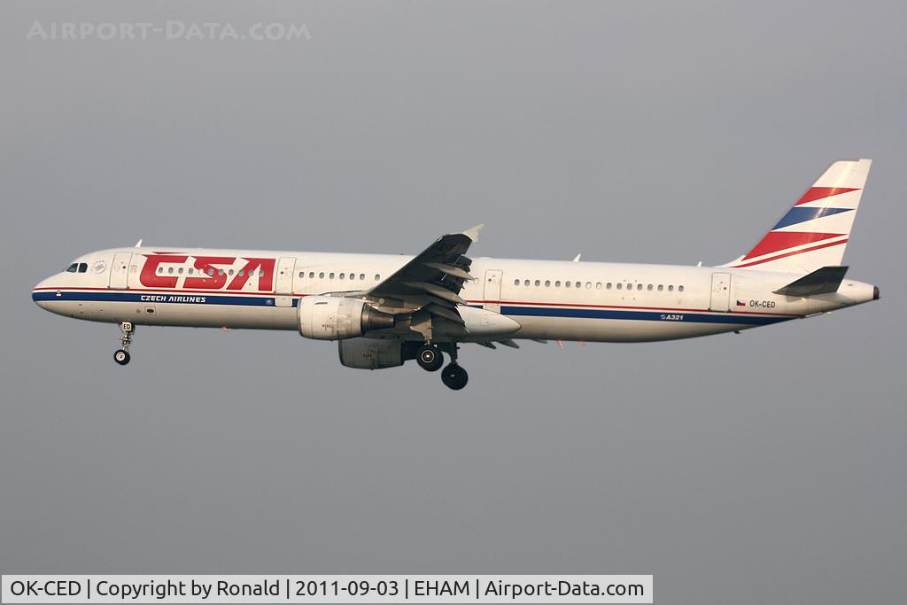 OK-CED, 1997 Airbus A321-211 C/N 684, at spl