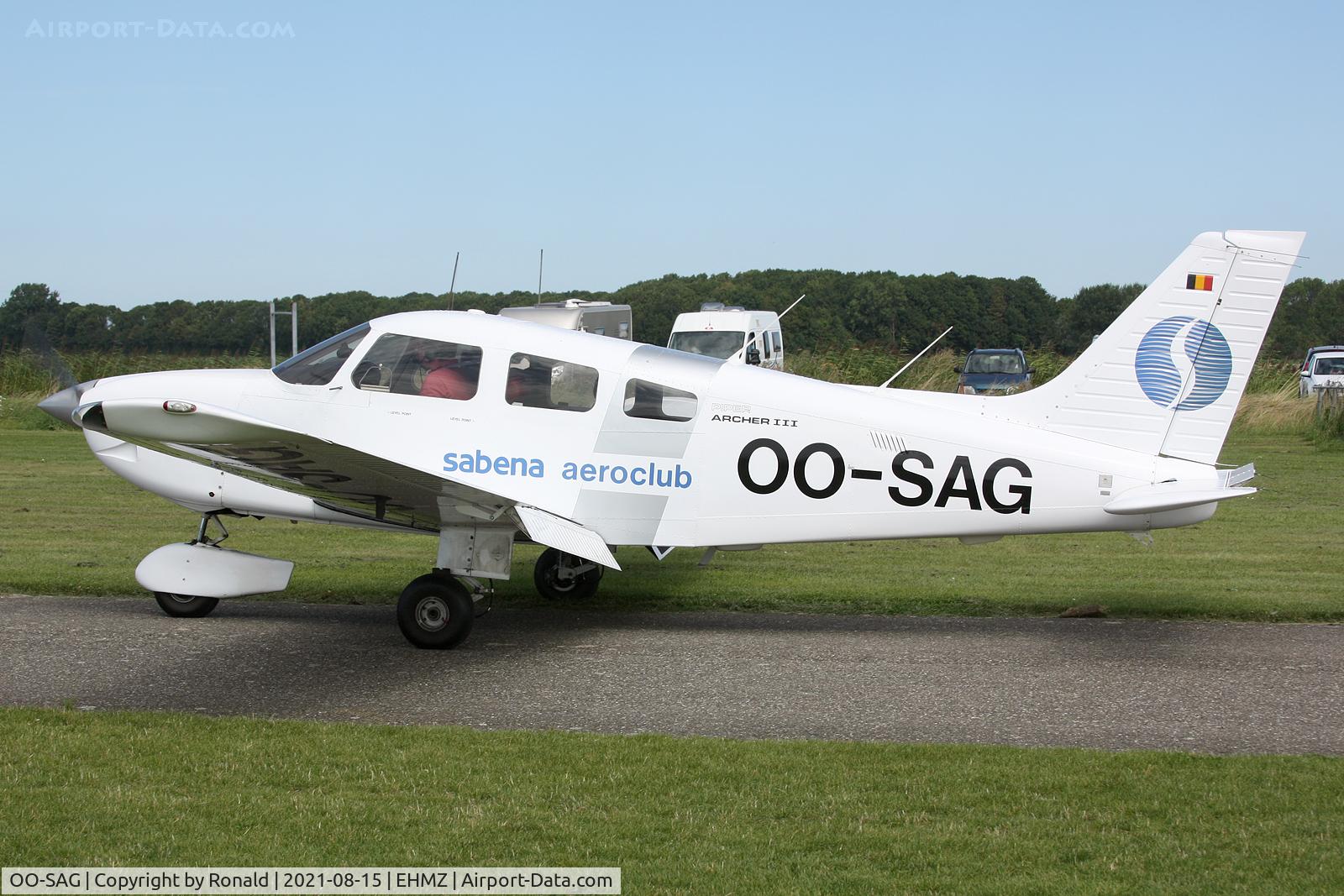 OO-SAG, Piper PA-28-181 Archer III C/N 2843093, at ehmz