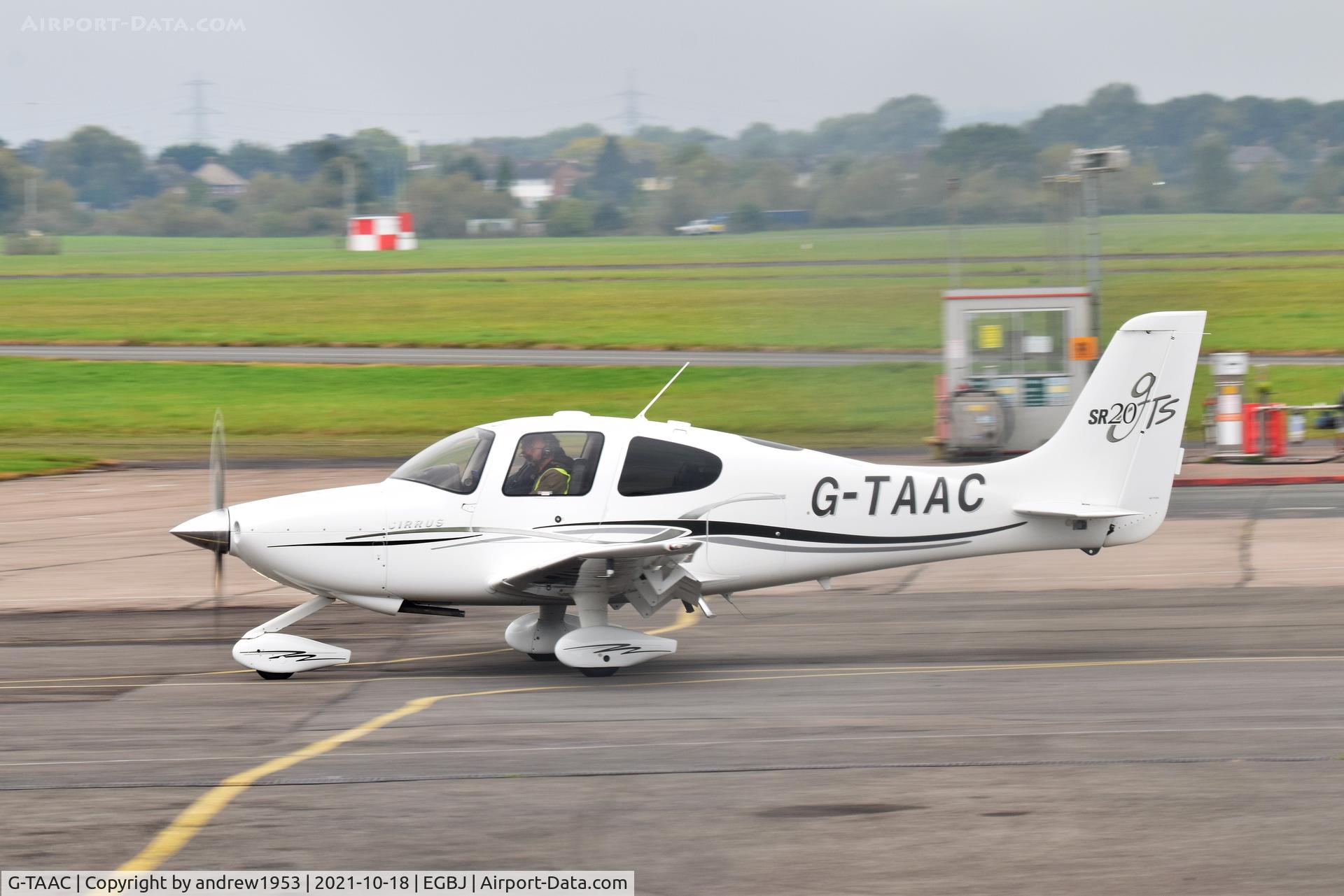 G-TAAC, 2006 Cirrus SR20 GTS C/N 1694, G-TAAC at Gloucestershire Airport.