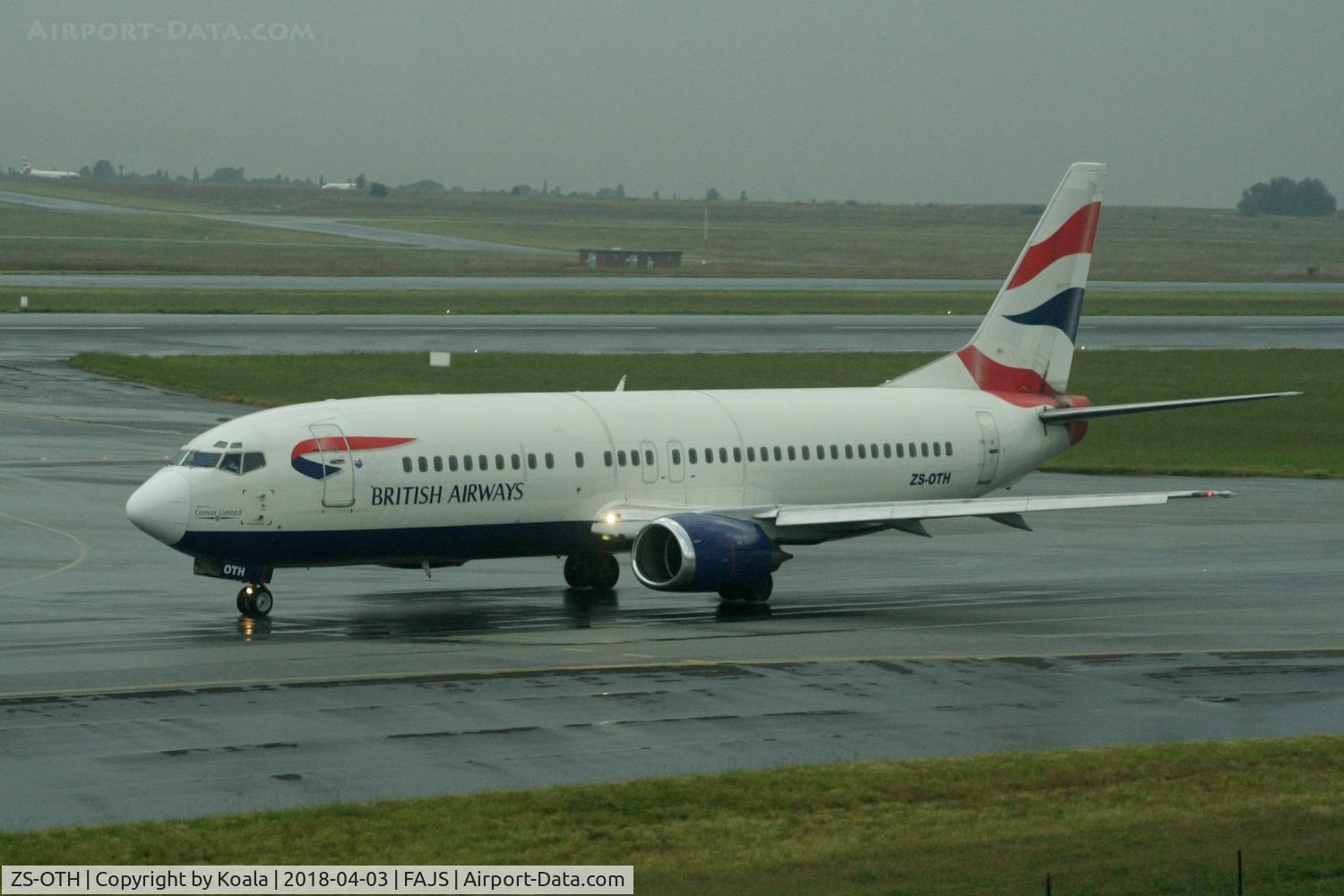 ZS-OTH, 1992 Boeing 737-436 C/N 25841, Old lady