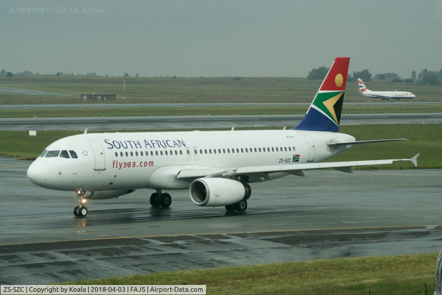 ZS-SZC, 2013 Airbus A320-232 C/N 5956, Ready for departure