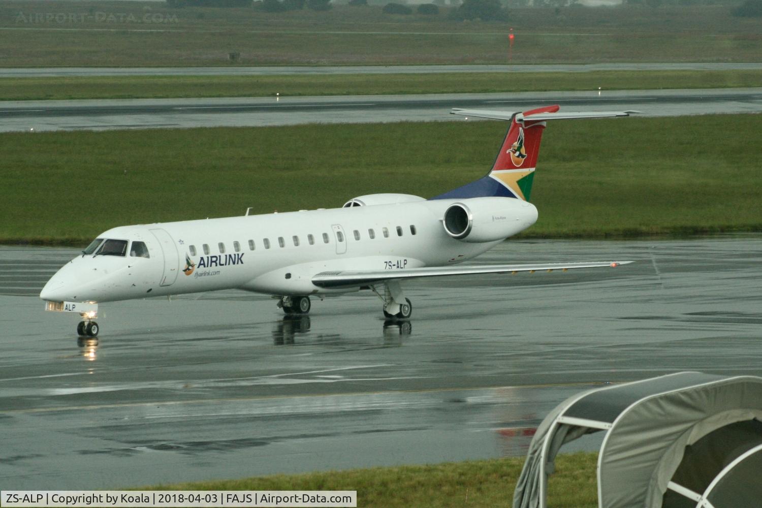 ZS-ALP, 2002 Embraer ERJ-140 C/N 145578, Departure...