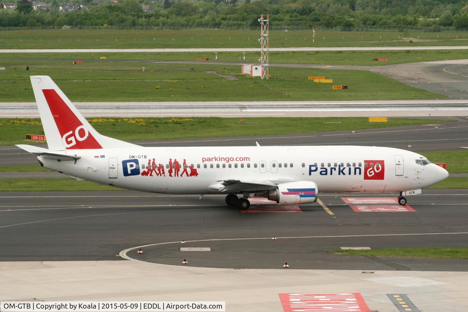 OM-GTB, 1997 Boeing 737-49R C/N 28882, Nice stickers, no boring white...