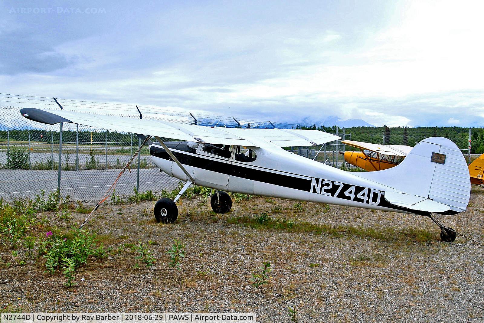 N2744D, 1952 Cessna 170B C/N 25286, N2744D   Cessna 170B [25286] Wasilla~N 29/06/2018