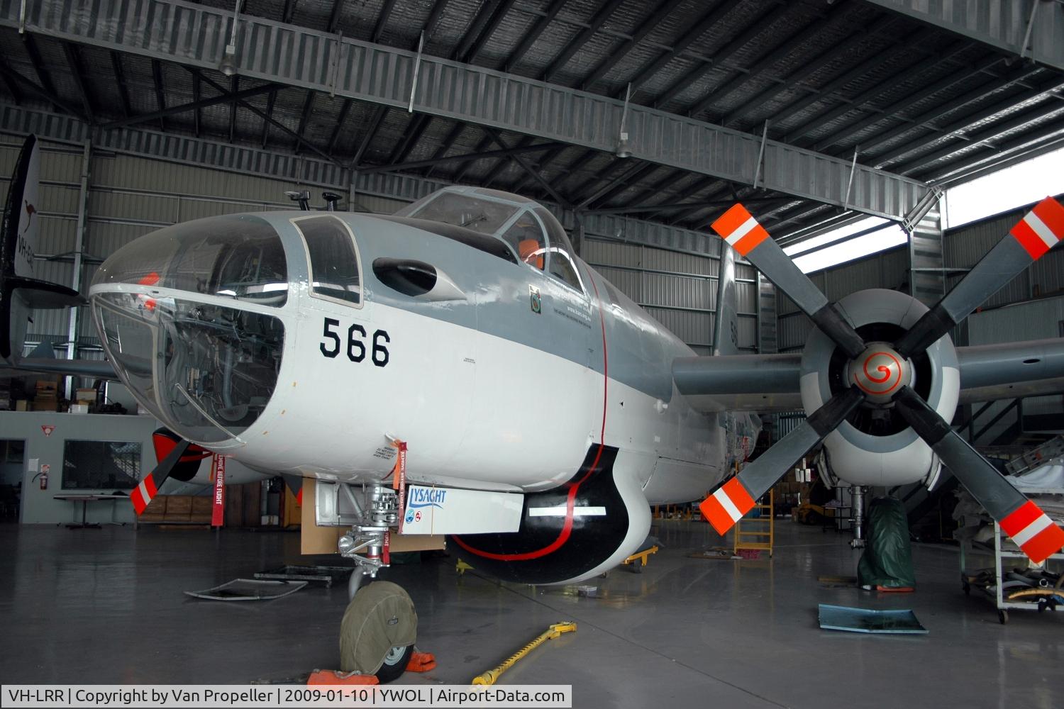 VH-LRR, 1960 Lockheed P2V-7 Neptune Neptune C/N 726-7183, Lockheed SP-2H (P2V-7) Neptune in the HARS hangar at Albion Park/Wollongong airport, NSW, Australia, 2009