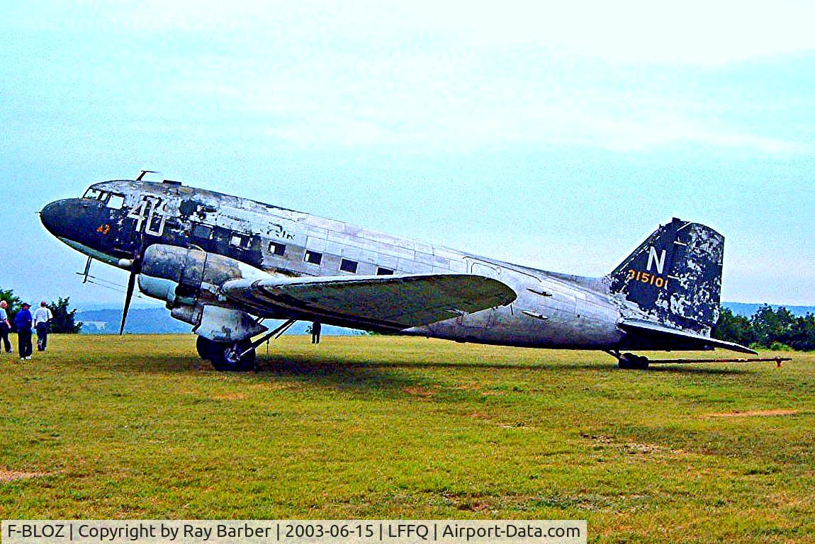 F-BLOZ, 1942 Douglas DC3C-S1C3G (C-47A-20-DK) C/N 13142, F-BLOZ   (315101) Douglas DC-3C-47A-20-DK [13142] (Jean Salis Collection) La Ferte Alais~F 15/06/2003