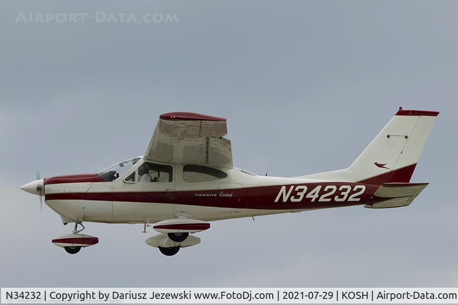 N34232, 1972 Cessna 177B Cardinal C/N 17701724, Cessna 177B Cardinal  C/N 17701724, N34232