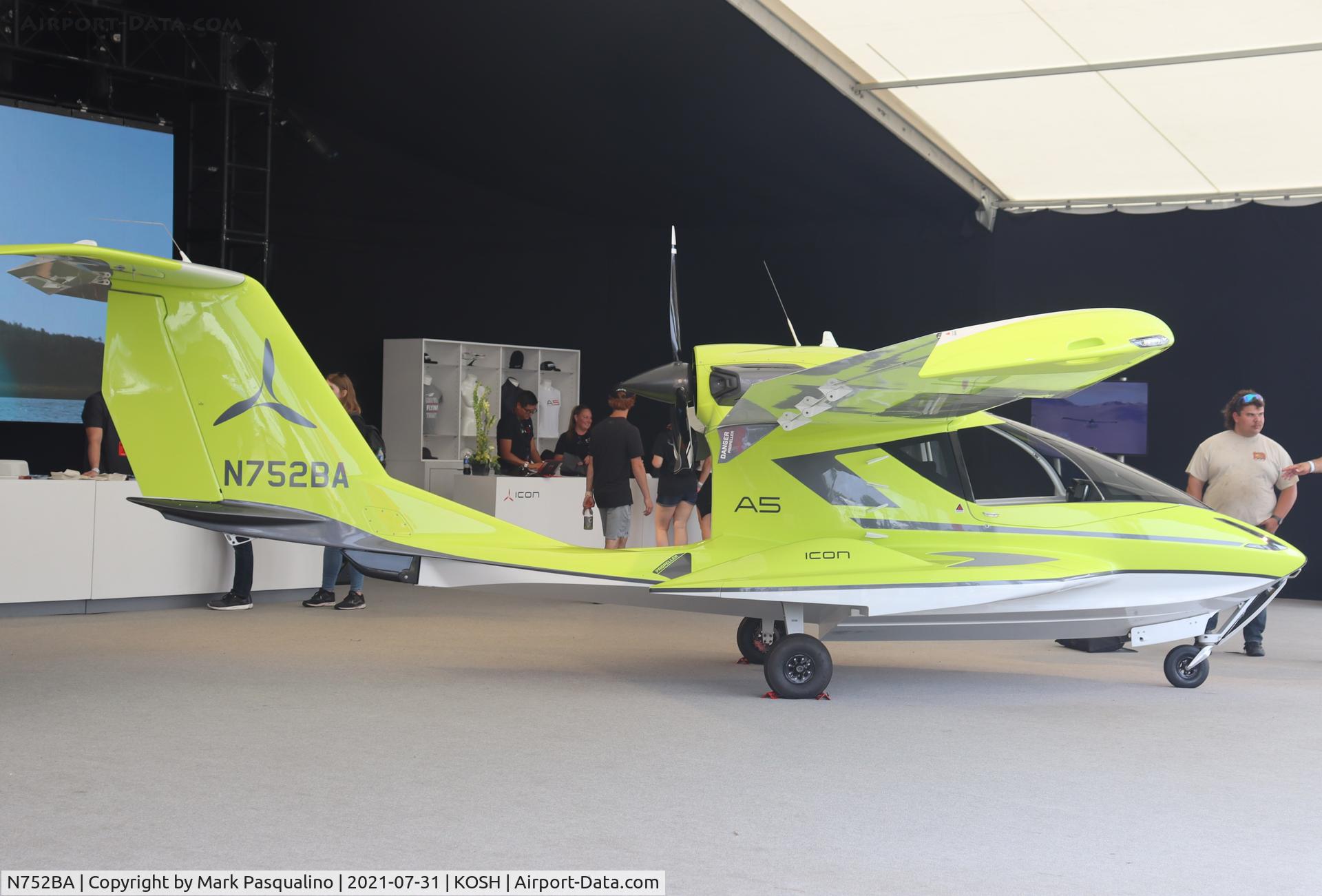 N752BA, 2016 ICON Aircraft A5 C/N 00012, ICON Aircraft A5