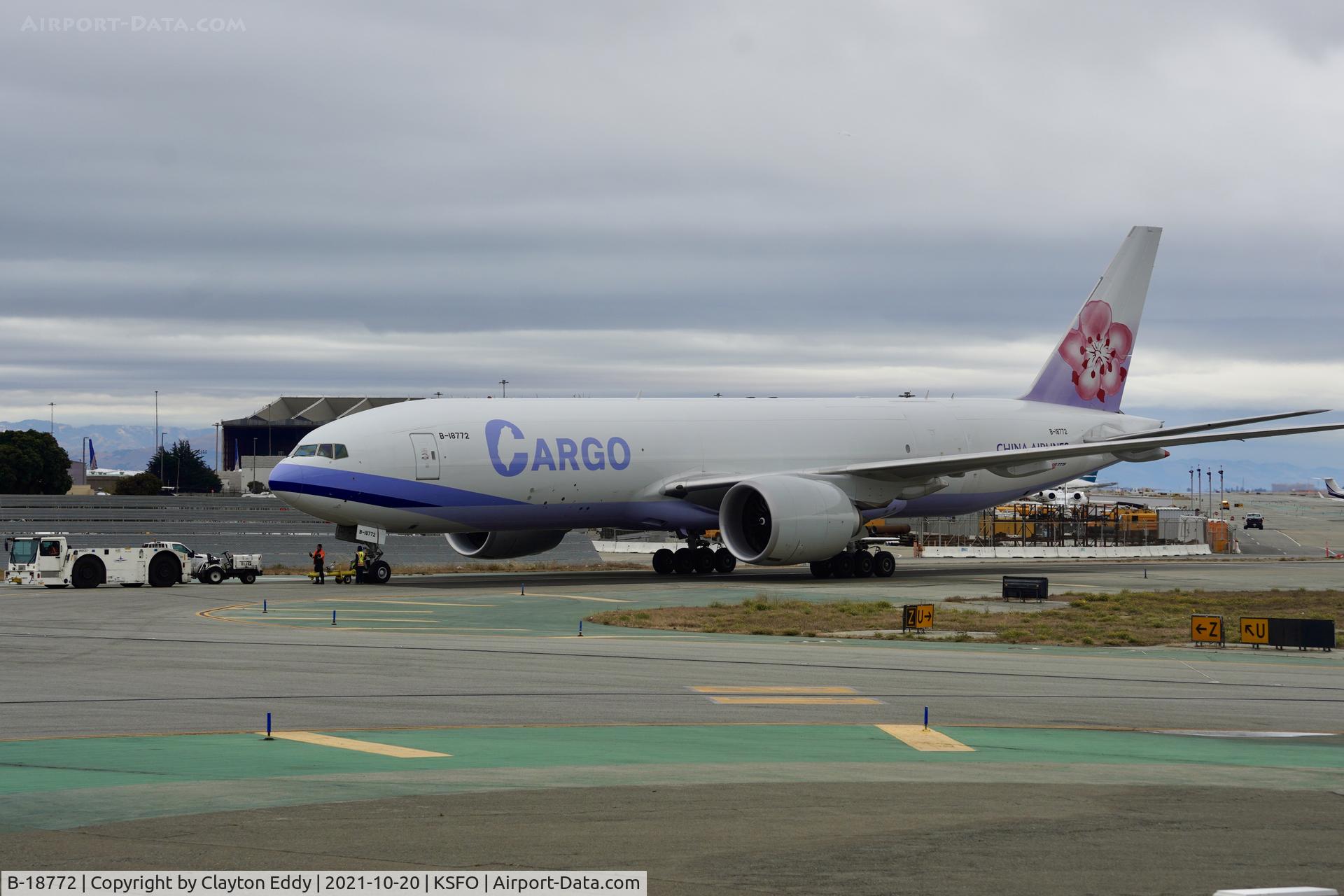 B-18772, 2020 Boeing 777-F C/N 66891, SFO 2021.