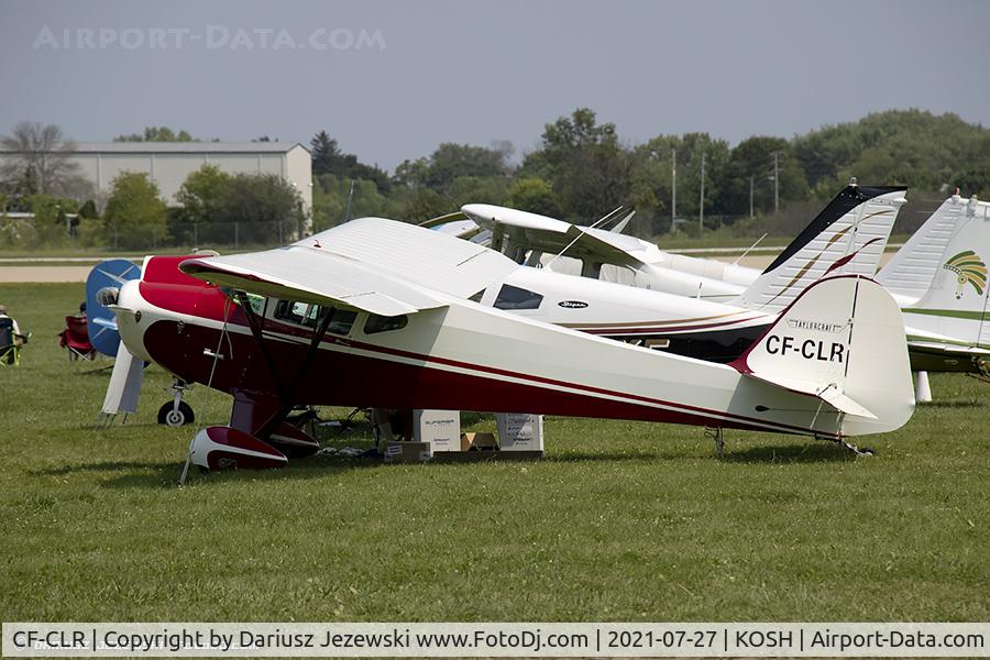 CF-CLR, 1946 Taylorcraft BC-12 C/N 8886, Taylorcraft BC12  C/N 8886, CF-CLR