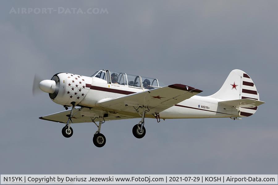 N15YK, 1993 Yakovlev Yak-52 C/N 9311702, Yakovlev Yak-52  C/N 9311702, N15YK
