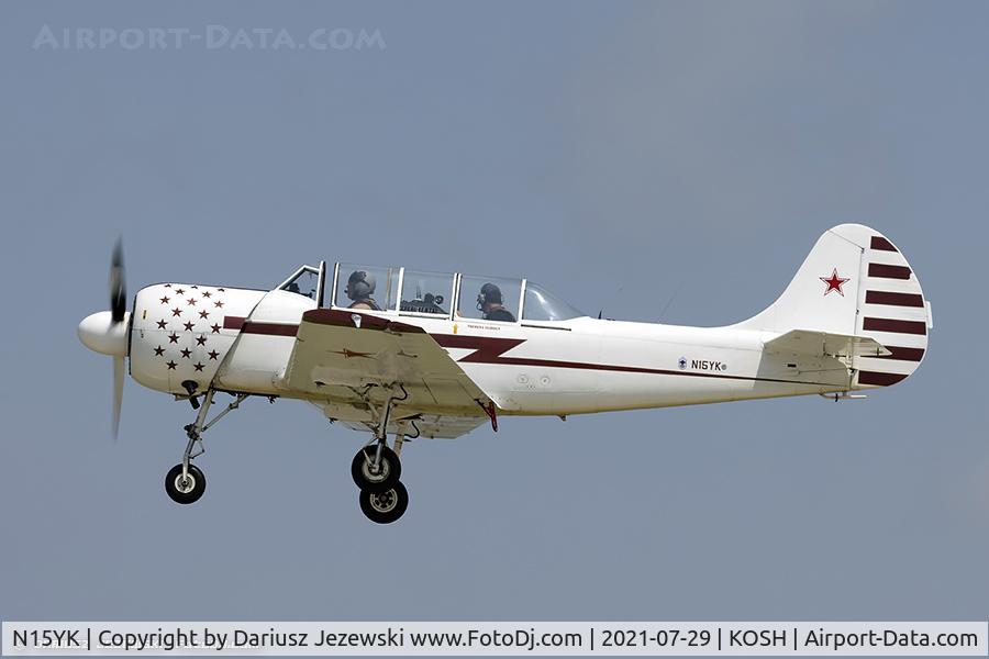 N15YK, 1993 Yakovlev Yak-52 C/N 9311702, Yakovlev Yak-52  C/N 9311702, N15YK