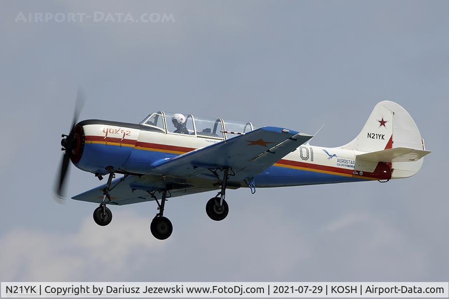 N21YK, 1992 Yakovlev Yak-52 C/N 9211609/01, Yakovlev Yak-52  C/N 9211609/01, N21YK