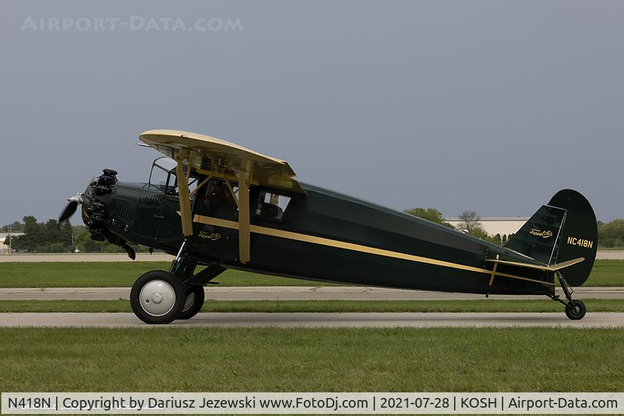 N418N, 1929 Travel Air 10-D C/N 10-2011, Travel Air 10-D  C/N 40817, NC418N