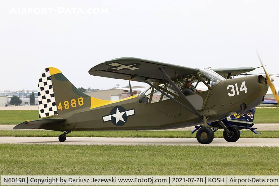 N60190, 1945 Stinson L-5 Sentinel C/N 76-91, Stinson L-5 Sentinel  C/N 76-91, N60190