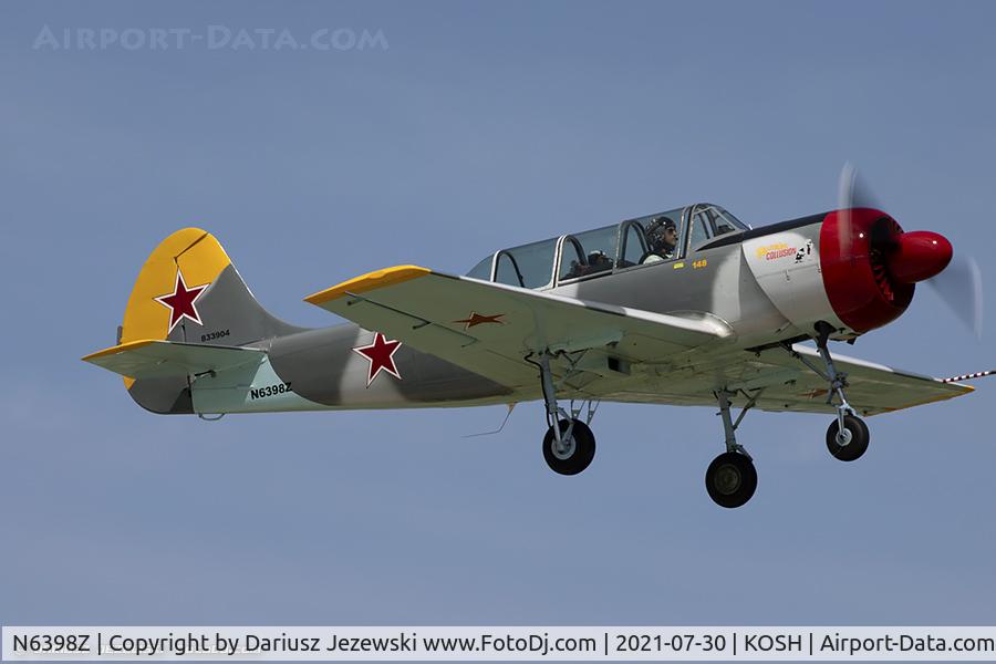 N6398Z, 1984 Yakovlev Yak-52 C/N 833904, Yakovlev Yak-52  C/N 833904, N6398Z