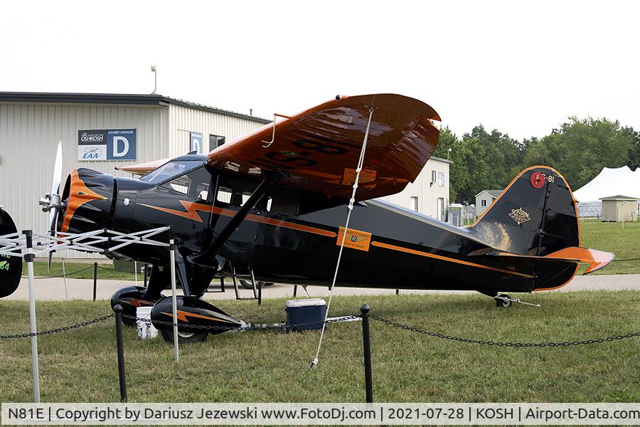N81E, 1937 Stinson SR-8B Reliant C/N 9815, Stinson SR-8B Reliant  C/N 9815, N81E