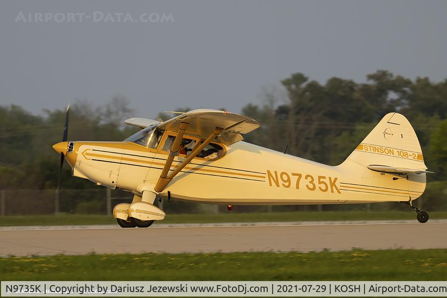 N9735K, 1947 Stinson 108-2 Voyager C/N 108-2735, Stinson 108-2 Voyager  C/N 108-2735, N9735K