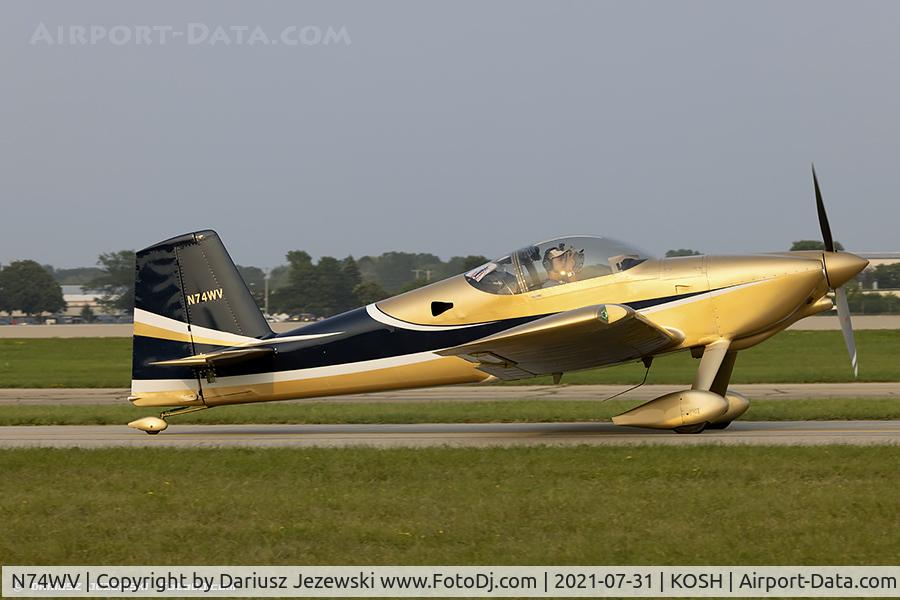 N74WV, 2013 Vans RV-7 C/N 72345, Vans RV-7  C/N 72345, N74WV