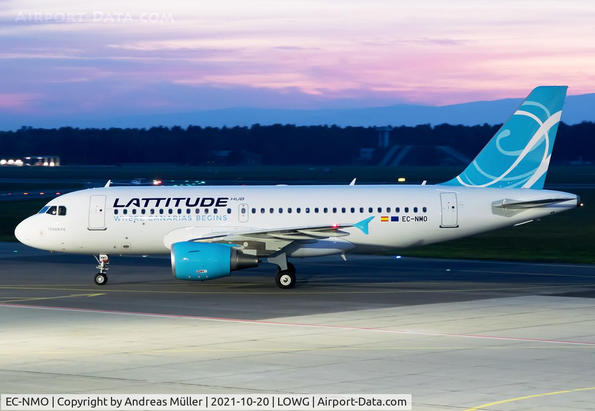 EC-NMO, 2012 Airbus A319-115 C/N 5079, First visit of Lattitude Hub.
