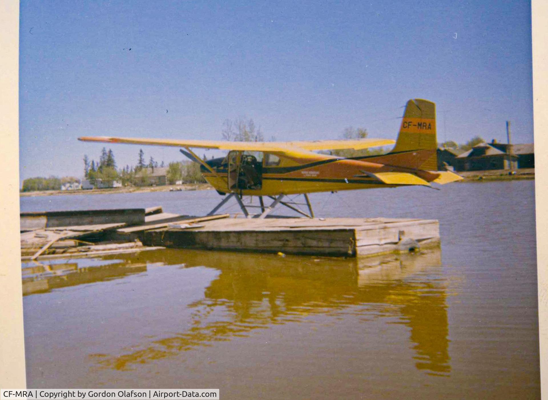 CF-MRA, 1960 Cessna 180C C/N 50830, at Riverton Manitoba, icelandic River 1969