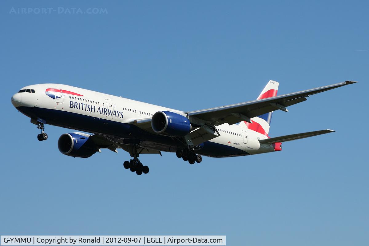 G-YMMU, 2009 Boeing 777-236/ER C/N 36519, at lhr