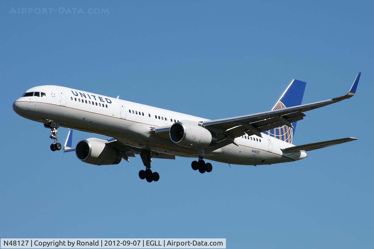 N48127, 1998 Boeing 757-224 C/N 28968, at lhr