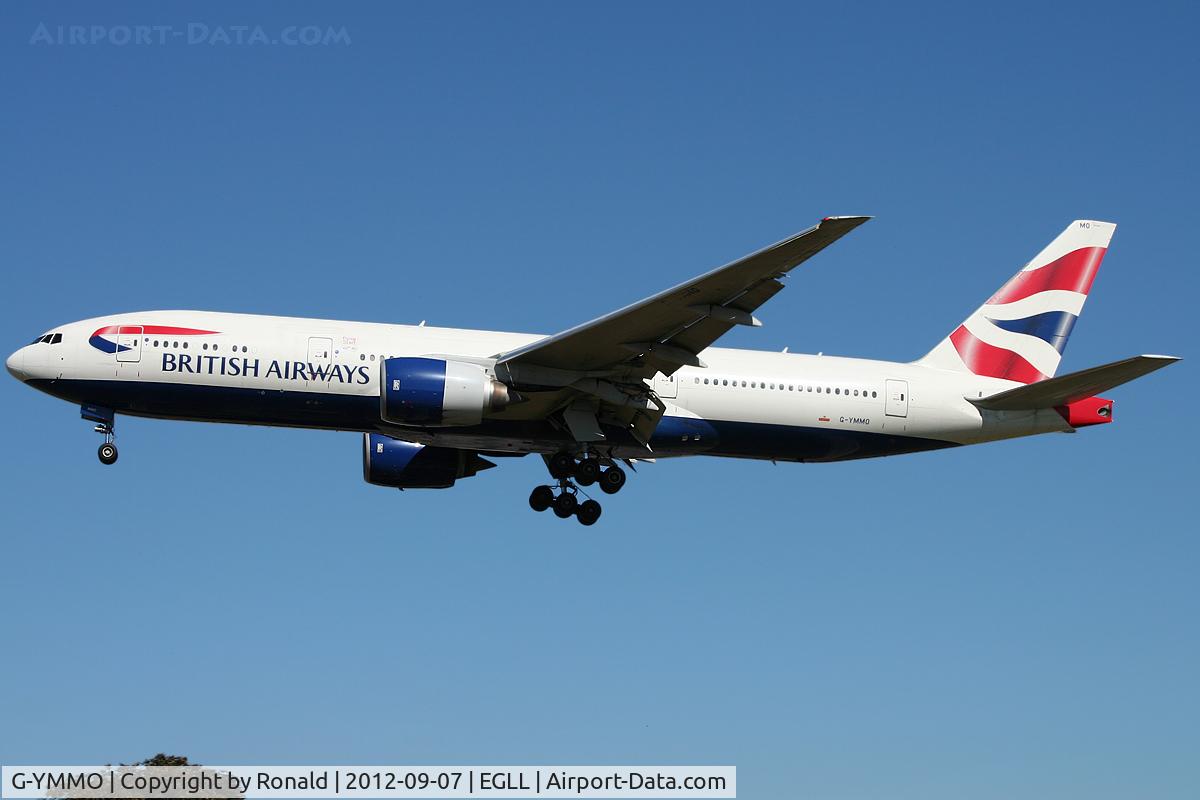 G-YMMO, 2001 Boeing 777-236 C/N 30317, at lhr